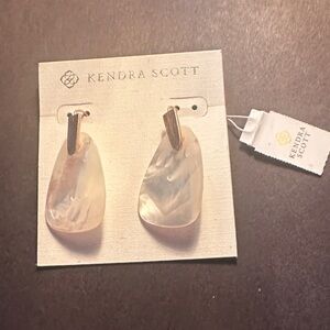 Kendra Scott Iridescent White Earrings